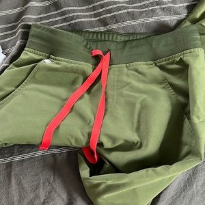 Olive green Figs jogger pants Regular length